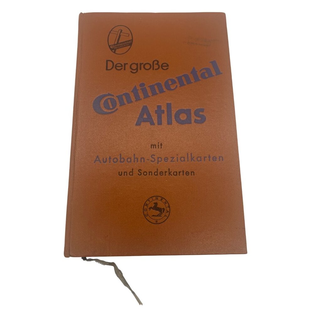 Der Große Continental Atlas Autobahn Maps, 23rd Ed., c.1950s, Vintage Der Grobe